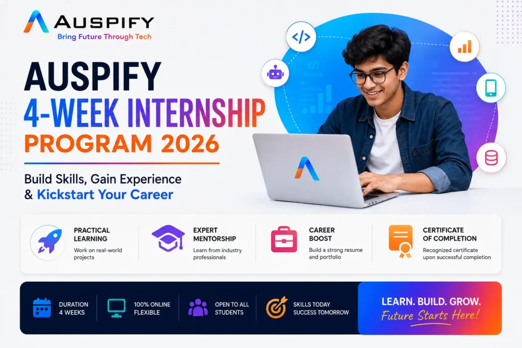 Auspify 4-Week Internship Program 2026 for students