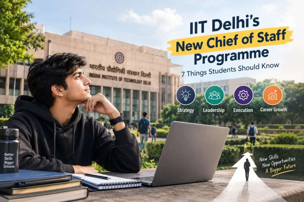 IIT Delhi Chief of Staff Programme and career path for students
